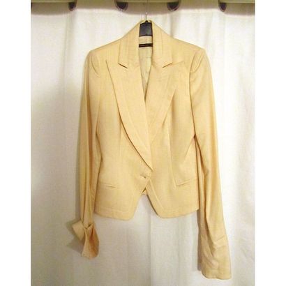 ALEXANDER MCQUEEN
VESTE en laine beige finement...