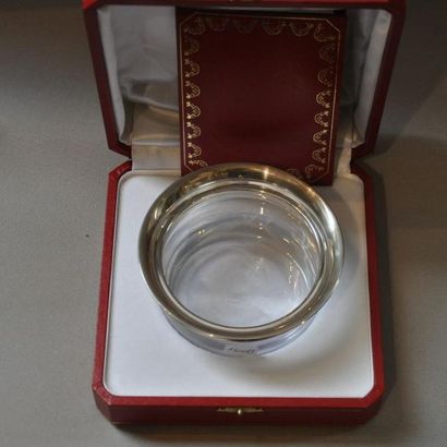 CARTIER
Présentoir à caviar en verre cerclé...
