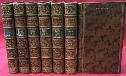 RACINE
Oeuvres. 1769, 7 volumes reliés