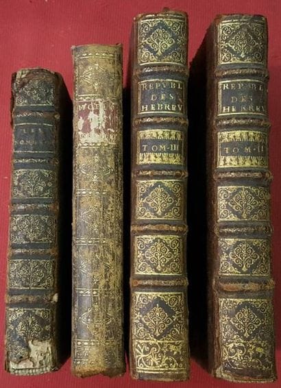[JUDAICA] Ensemble de 4 volumes reliés:
-...