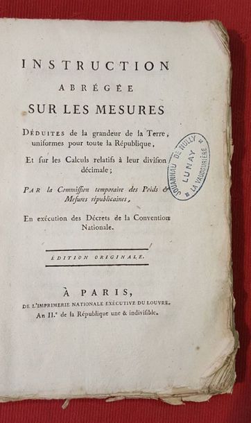 [SYSTEME METRIQUE].
Instruction abrégée sur...
