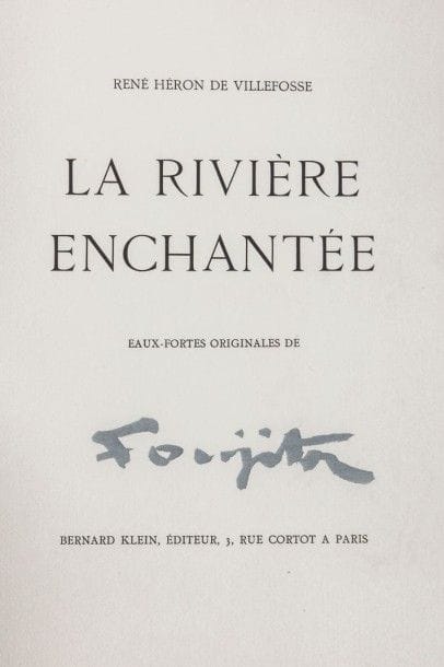 [FOUJITA] HERON DE VILLEFOSSE René

La Rivière...