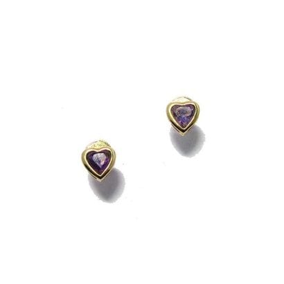 Paire de CLOUS D'OREILLES en or jaune 18k...