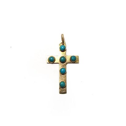 PENDENTIF en or jaune 18k (750/°°), stylisant...