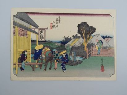 HIROSHIGE
Série des 53 stations du Tokaido,...