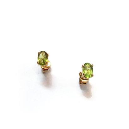 Paire de CLOUS D'OREILLES en or jaune 18k...