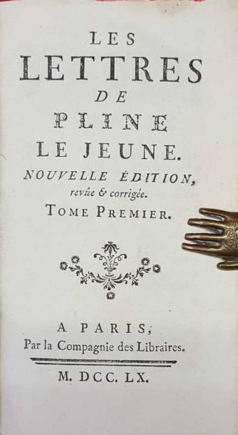 [PLINE]. 


Les Lettres de Pline le Jeune.


Paris,...