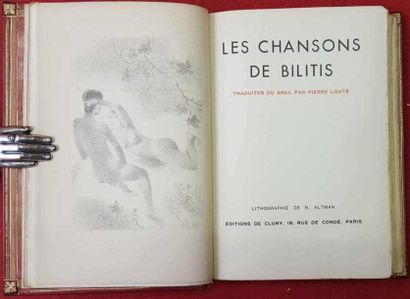 LOUYS Pierre. 


Les Chansons de Bilitis....