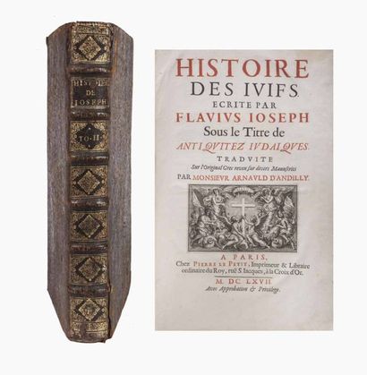 FLAVIUS Joseph. 


Histoire des Juifs écrite...