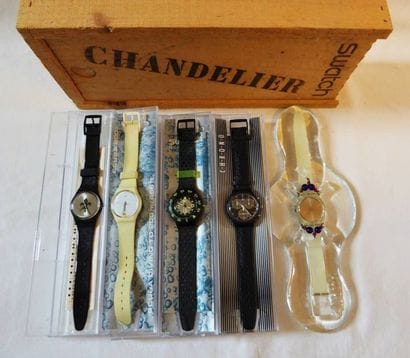 SWATCH

Lot de 5 MONTRES à quartz.

Etat...