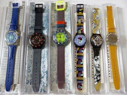 SWATCH

Lot de 6 MONTRES à quartz.

Etat...