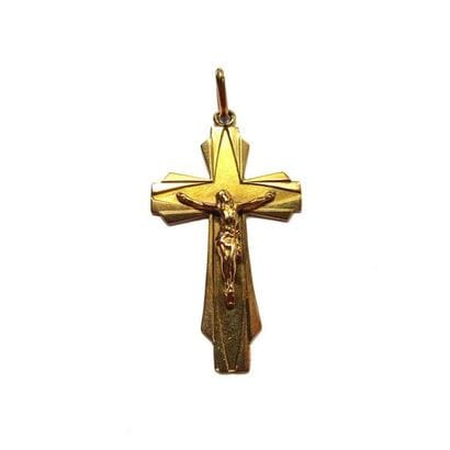 PENDENTIF en or jaune 18k (750/°°), figurant...