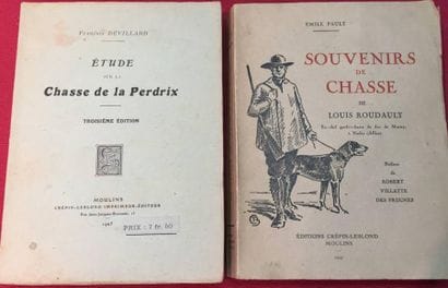 [Chasse en Bourbonnais]. Deux livres :- DEVILLARD...