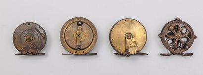 Lot de 4 moulinets à tambour tournant dont...