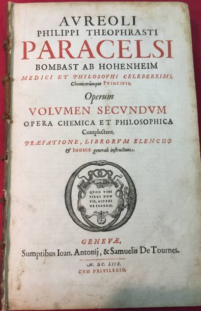 PARACELSE Philippe-Aureole-Théophrast Bombast...