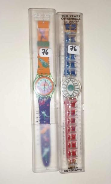 SWATCH. Deux montres à quartz dont 100 years...