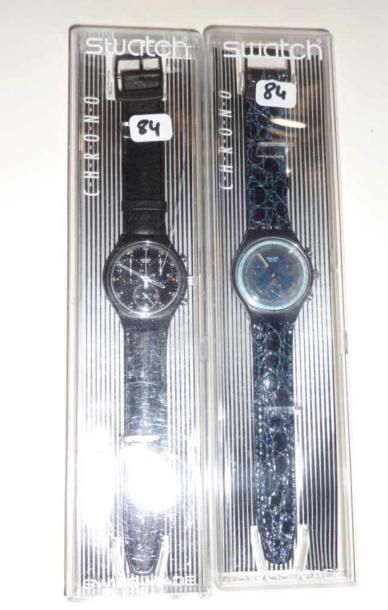 SWATCH. Deux montres d'homme CHRONO