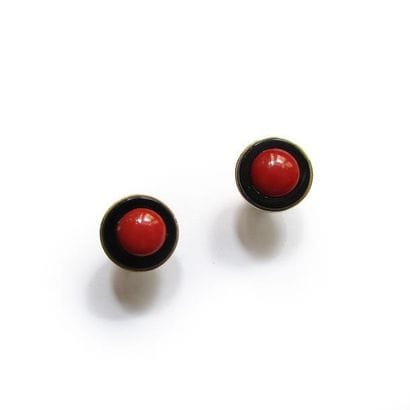 Paire de BOUCLES D'OREILLES en or jaune 18k...