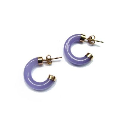 Paire de BOUCLES D'OREILLES demi créoles...