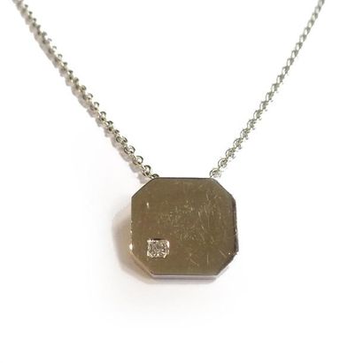 FLANDERS - COLLIER en or gris 18k (750/°°),...