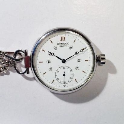 JOHN ISAAC - GENEVE Montre à gousset en métal,...