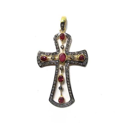 PENDENTIF en argent (925/°°) partiellement...