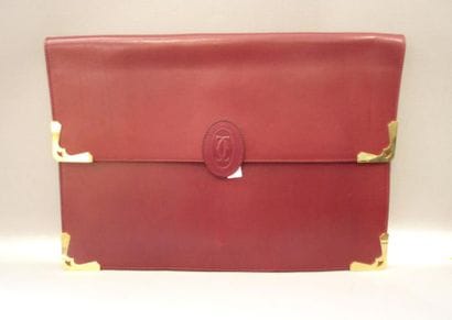 25QUAT. MUST DE CARTIER- Pochette porte-document...
