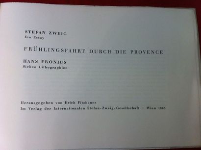 Stefan ZWEIG. 

Frühlingsfahrt durch die...