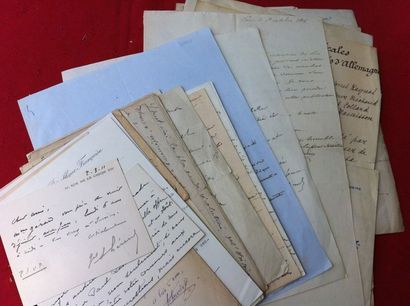 Lot d'autographes.