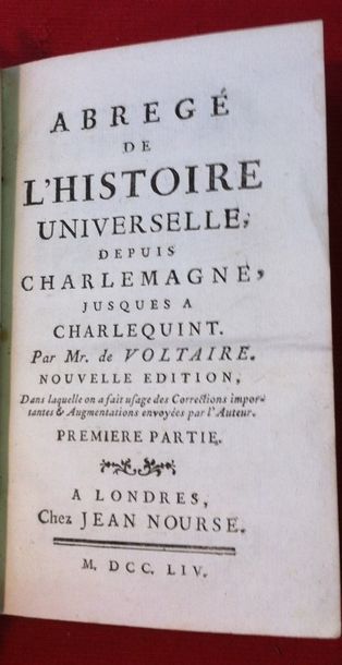 VOLTAIRE.

Abrégé de l'histoire universelle,...