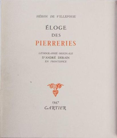 René HERON de VILLEFOSSE. 

Eloge des Pierreries....