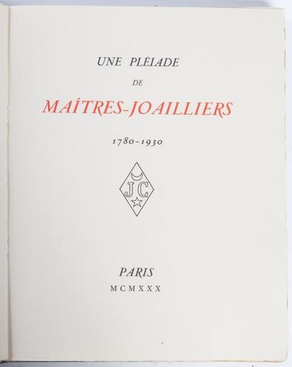 [CHAUMET].

Une pléïade de Maîtres joailliers....