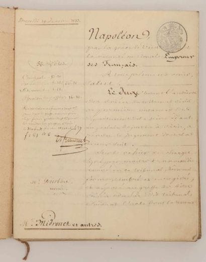 [JOINVILLE. MANUSCRIT].

Acte manuscrit établissant...