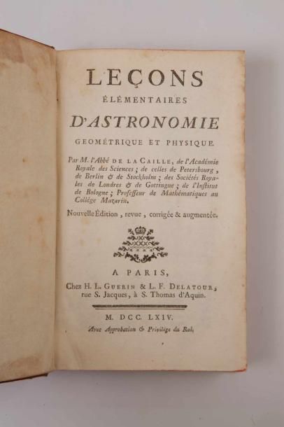 Nicolas-Louis de LA CAILLE.

Lessons élémentaires...