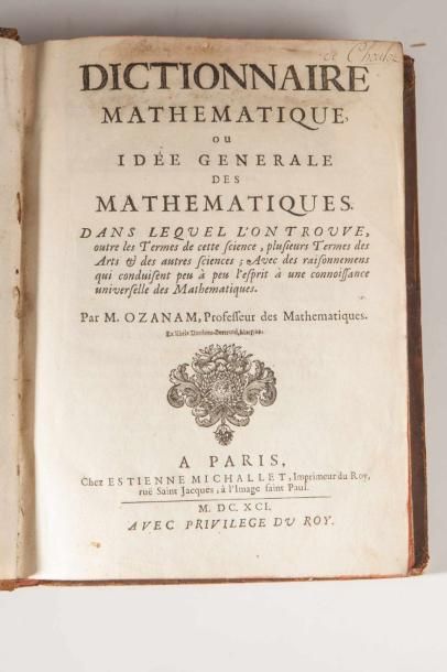Jacques OZANAM.

Dictionnaire mathématique...