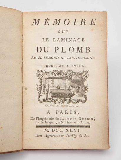 REMOND de SAINTE ALBINE.

Mémoire sur le...