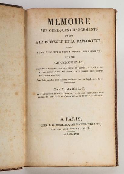 Michel MAISSIAT.

Mémoire sur quelques changements...