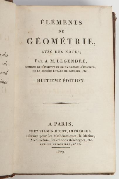 Adrien-Marie LEGENDRE. 

Eléments de géométrie...