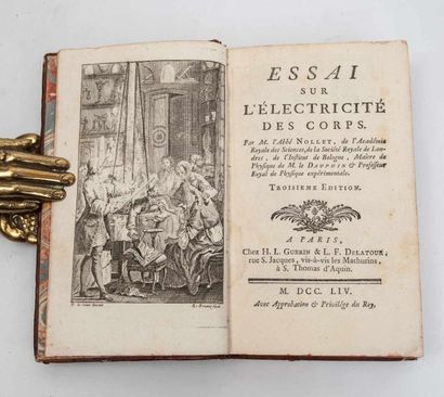 Abbé Jean-Antoine NOLLET. 

Essai sur l'Electricité...