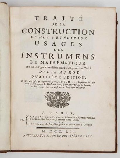 Nicolas BION.

Traité de la construction...