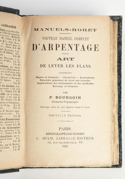 BOURGOIN.

Nouveau manuel complet d’arpentage....