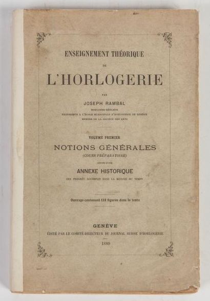 Joseph RAMBAL. 

Enseignement théorique de...