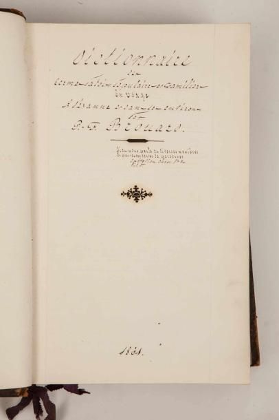[MANUSCRIT]. Pierre-François BROUARD.

Manuscrit...