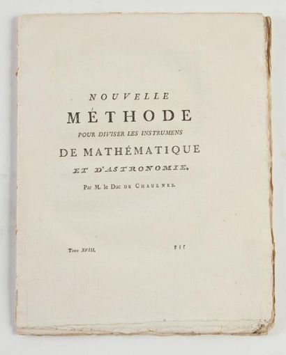 DUC de CHAULNES.

Nouvelle méthode pour diviser...
