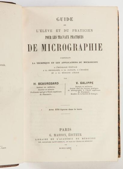 BEAUREGARD et GALIPPE. 

Guide de l’élève...