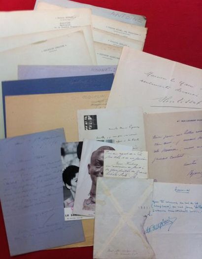 [THEATRE]. Important ensemble de lettres...