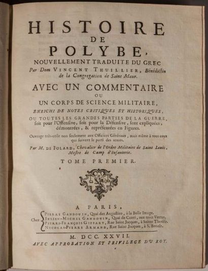 POLYBE. 

Histoire, nouvellement traduit...