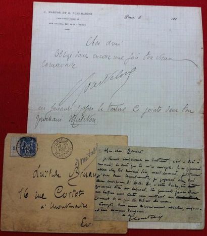 Georges COURTELINE (1858-1929) Ecrivain.

Lettre...