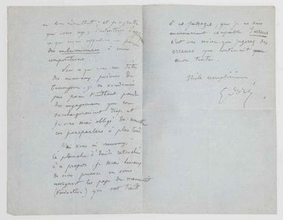 Gustave DORE (1832-1883) Peintre et illustrateur.

Lettre...