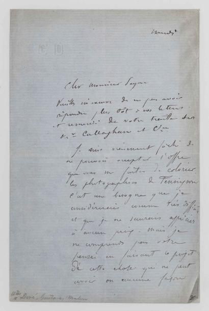 Gustave DORE (1832-1883) Peintre et illustrateur.

Lettre...